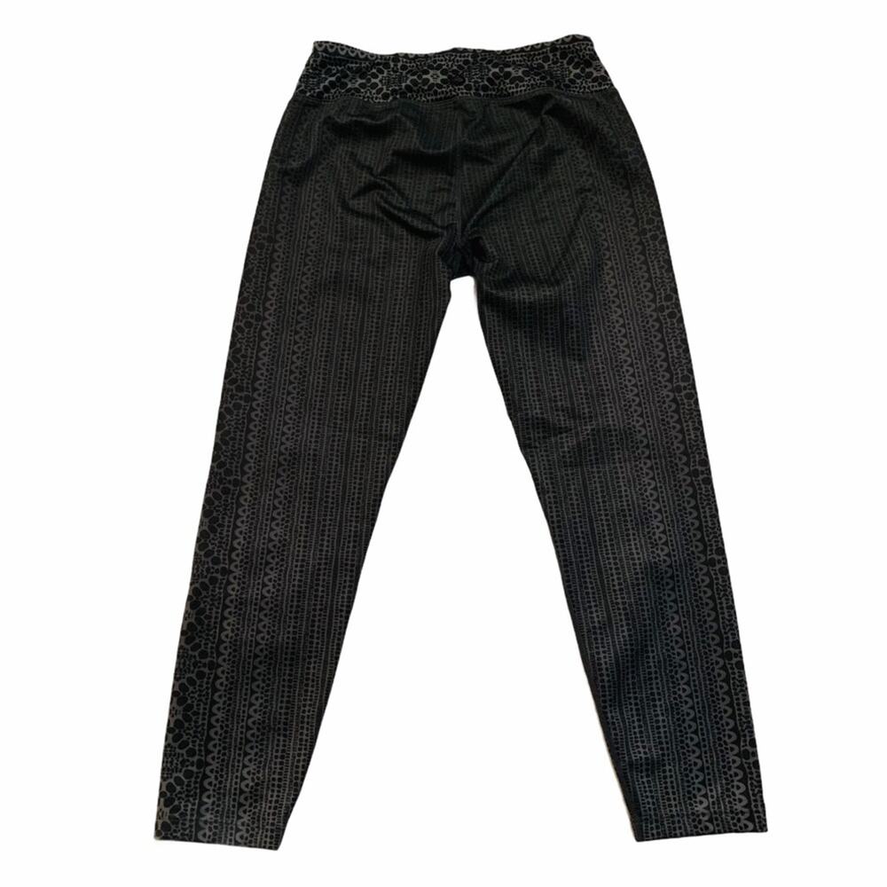 Prana Womens black and gray pattern cropped legging Small